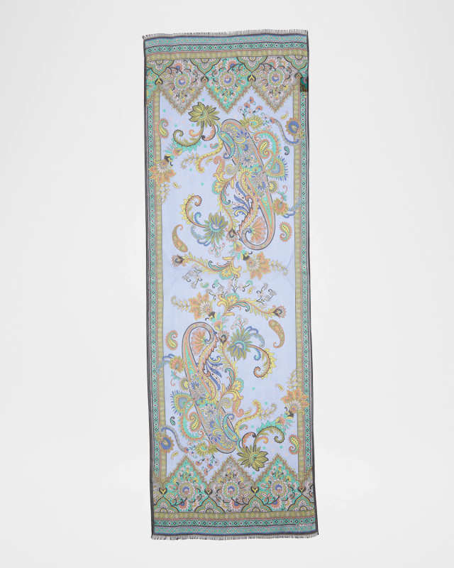 Tosca Silk Paisley Scarf